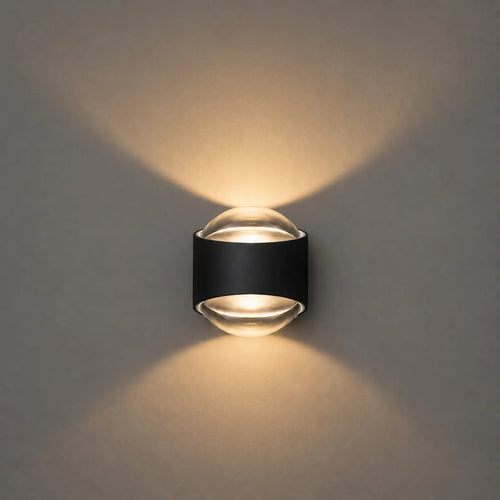 Artdelight buitenlamp London - 2 lichts - 11.5  x 12   cm - zwart