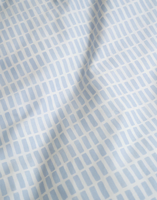 Marc O'Polo Loke dekbedovertrek - Tweepersoons – 200x200/220 cm - Calm blue