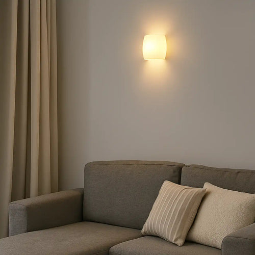 Highlight wandlamp Oyster - 1 lichts - 15.5  x 14   cm - wit - vtwonen shop