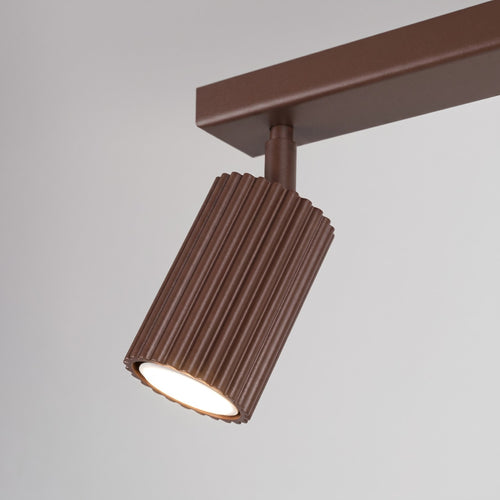 Sollux Lighting Plafondlamp KARBON 2 bruin - 30x6,5x16,5cm