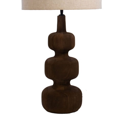Giga Meubel Tafellamp Andrea - Bruin/Beige