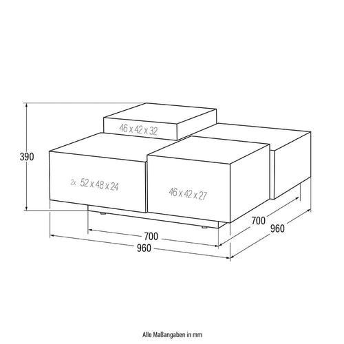 Home Deluxe Salontafel Beige