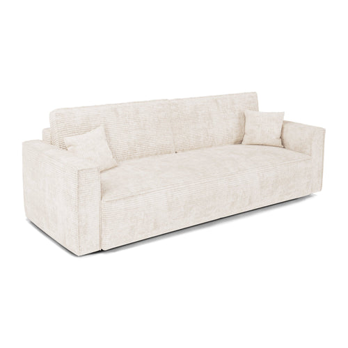 Premium Interiors - Slaapbank met opbergruimte  - corduroy crème 254cm