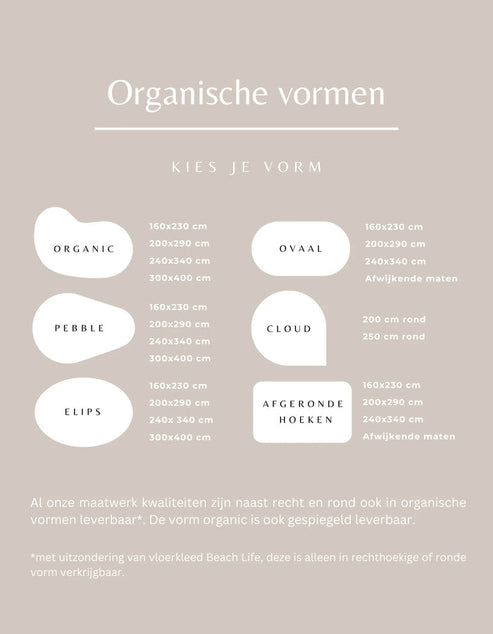 DÉJA Living Vloerkleed Roke - Rond Bruin Tencel - Ø300cm