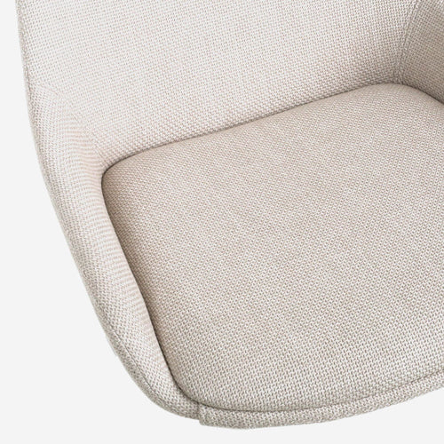 Nolon Nena-Isa Eetkamerstoelen Set van 4 - Beige - Walnoot