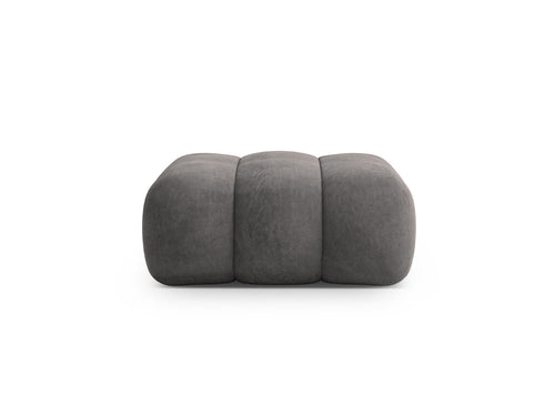 Cosmopolitan Design Poef Koge flueel grijs - 95x95x40cm