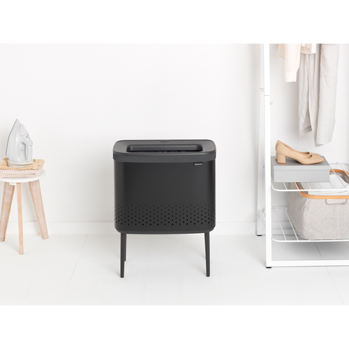 Brabantia Bo Wasbox, 60 liter, kunststof deksel - Matt Black
