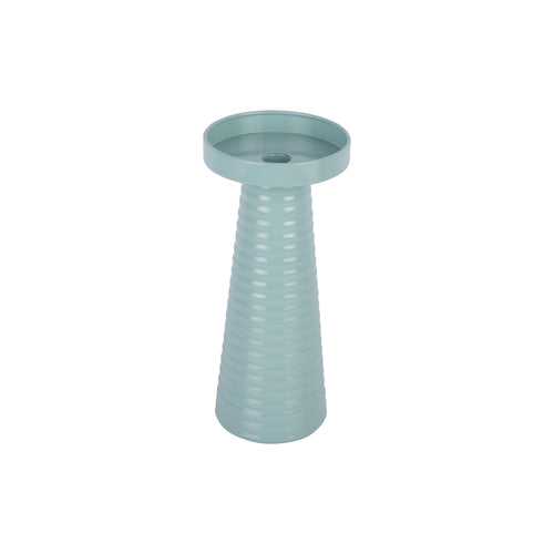 Present Time kandelaar Catania Ribbed - blauw - Ø11cm