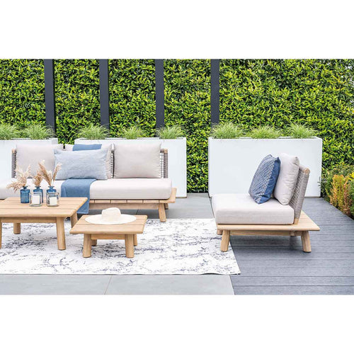 Garden Impressions loungebank San Namut grey sand - 3-zits - vtwonen shop