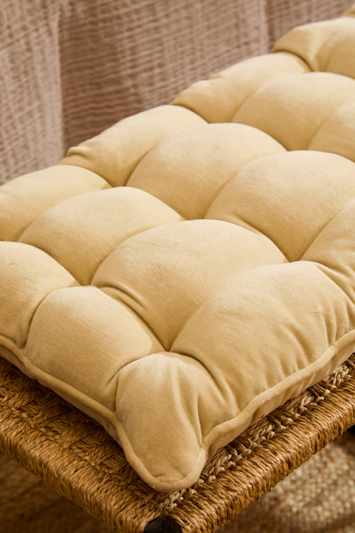 Calma House Bankkussen Velour - Ecru - 40x120x4