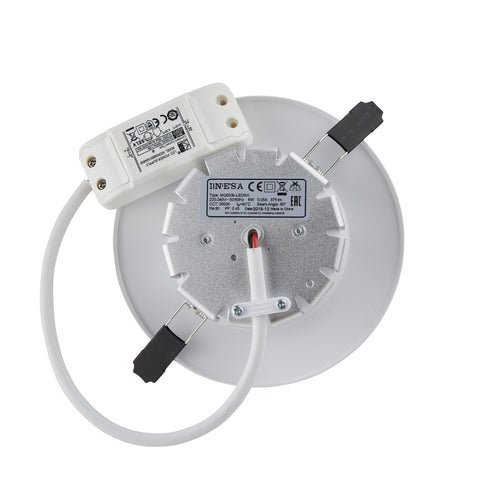 Lighto | LED Downlight | ø120mm | 3000K Warm Wit | 6W | Rond | Inbouw