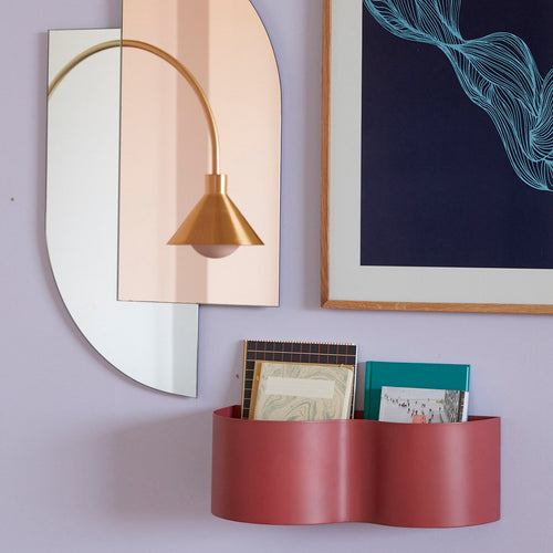 Hübsch bloempot Wave - ijzer - 40x16xh14cm