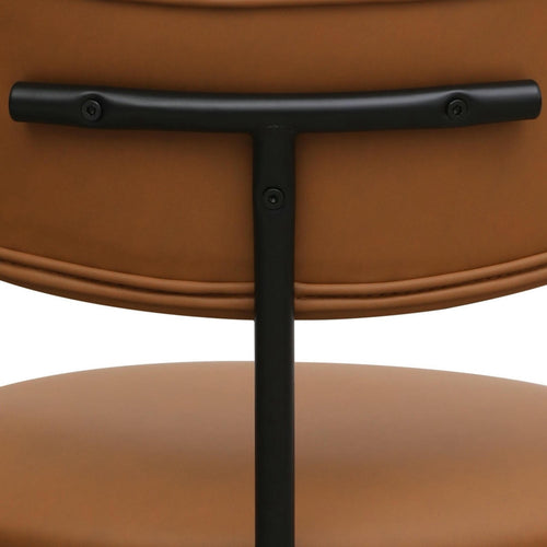 Furnhouse bureaustoel Roxy - Cognacbruin - Kunstleer - 57x56x74