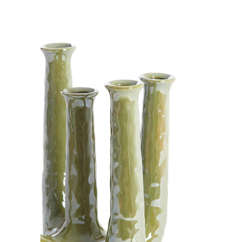 Light & Living vaas Leonjo - groen - 20x14x25cm - vtwonen shop