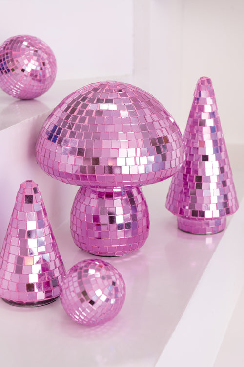 J-Line decoratie Boom Spiegel - glas - rose - large