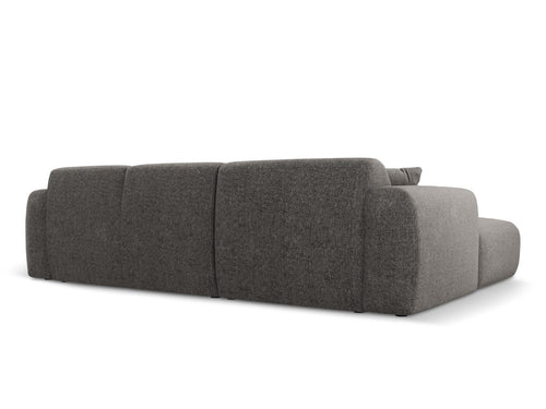 Cosmopolitan Design rechter hoekbank Nolio 4-zits, chenille, grijs - 170x260x72cm