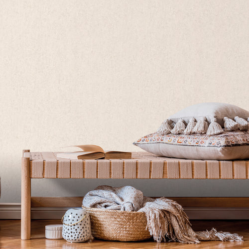 Sanders & Sanders behang linnenstructuur licht crème beige - 53 cm x 10 m - 640532 - vtwonen shop