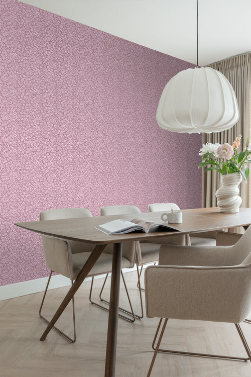 ESTAhome behang bloemetjes paars - 50 x 900 cm - 131675 - vtwonen shop