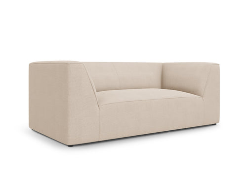 Micadoni Bank Ruby 2-zits, structurele stof, beige - 93x174x69cm