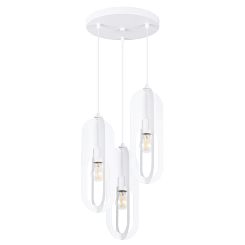 Sollux Lighting Hanglamp NICUS 1 wit - 43x43x130cm