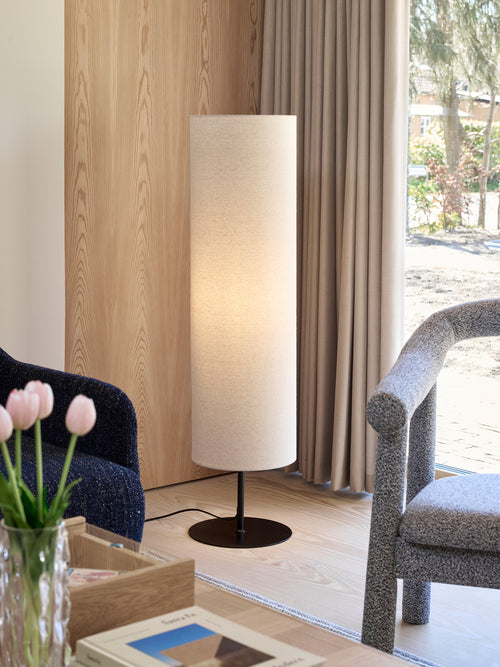 Hübsch vloerlamp Sable - katoen/ijzer/pvc - ø30xh120cm