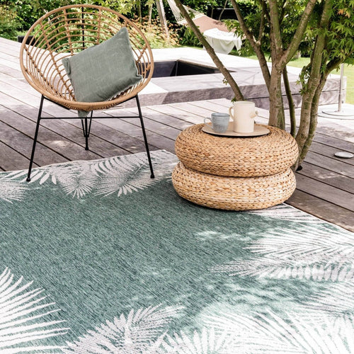 Buitenkleed Leaf - Groen - dubbelzijdig - EVA Interior - 160 x 230 cm - vtwonen shop