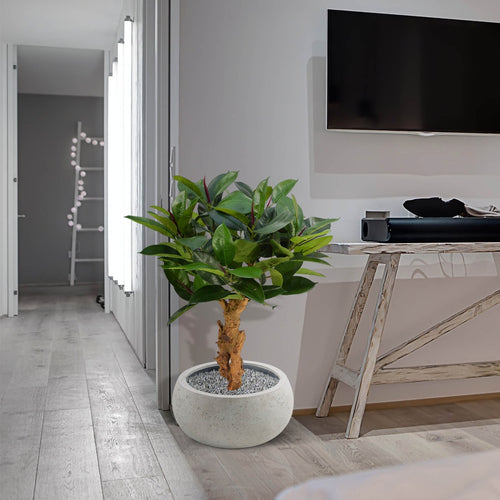 Maxifleur Philodendron op voet kunstplant 80cm
