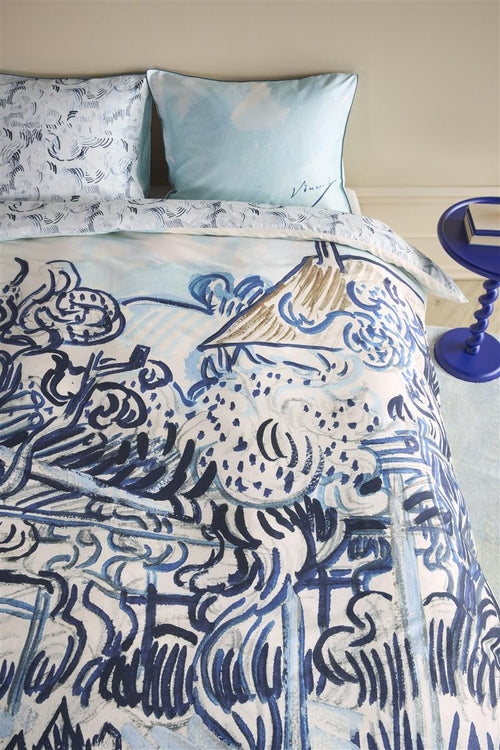 Beddinghouse x Van Gogh Museum dekbedovertrek Vieux Vignoble - 260x200/220 cm - blauw - vtwonen shop
