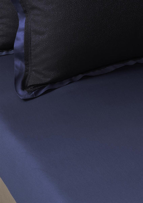 MOOOI fitted sheets, other Calligraphy Bird - 180x200 cm - blauw