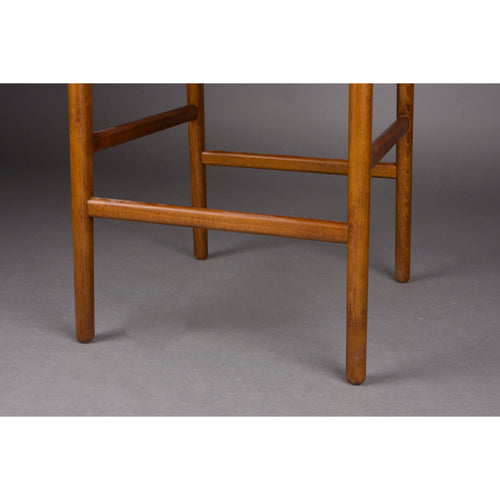 Dutchbone Cecile Barkruk rugleuning 67,5 cm Walnoot kleur - Bruin
