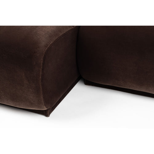 Zuiver Hazel 4-Zitsbank Links Bruin