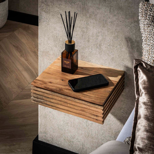 Giga Meubel Nachtkastje Layer XS - Naturel - Set van 2 - 30x25x8cm