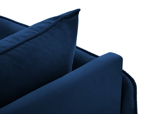 Cosmopolitan Design linker meridiaan Vienna flueel, koningsblauw - 170x110x95cm