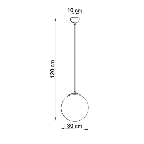 Sollux Lighting Hanglamp UGO 30 - 30x30x120cm