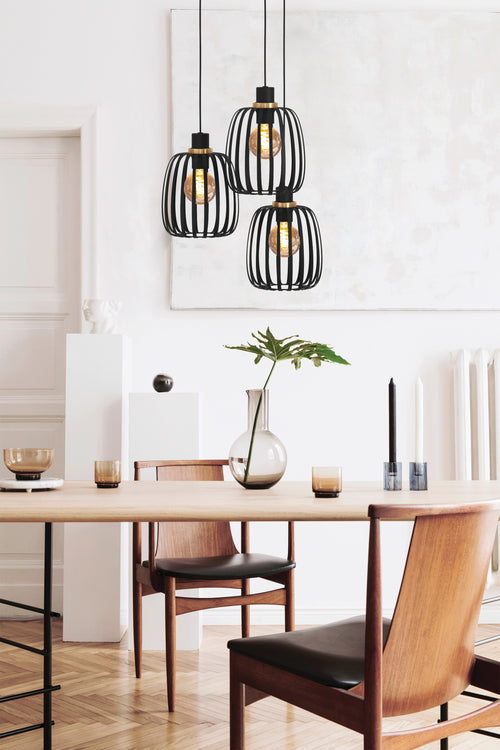 EGLO hanglamp Pocicas - e27 - Ø 35 cm - zwart/goud