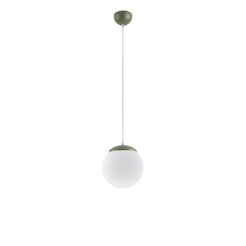 Sollux Lighting Hanglamp UGO 20 olijfgroen - 20x20x110cm