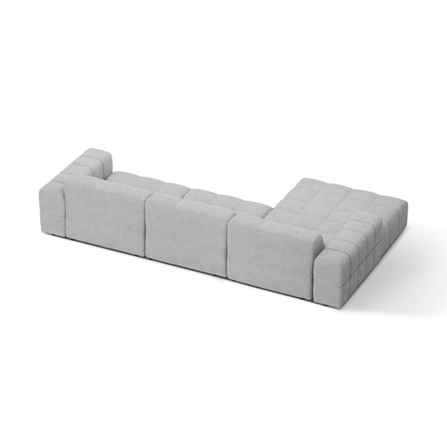 Cosmopolitan Design - Linker hoekbank Chicago 4-zits, chenille geld - 167x294x78cm