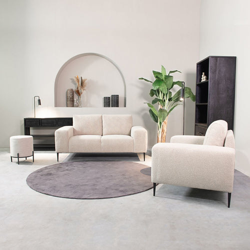 LABEL51 2-Zits Bank Ferraro - Zand Bouclé - 172x88x85cm