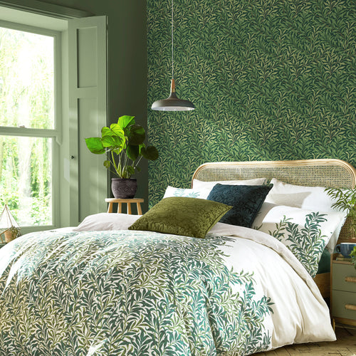 William Morris at Home vliesbehang Willow Bough Deep Green - vtwonen shop