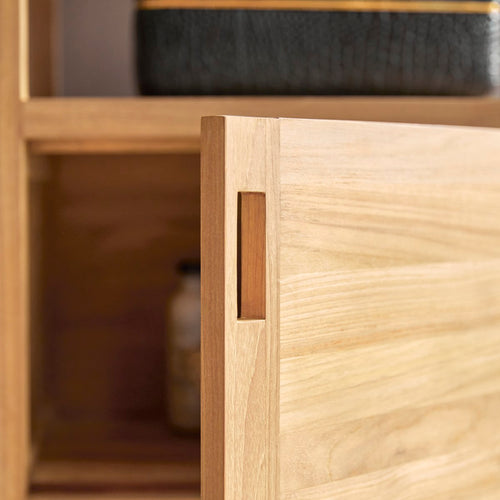 Tikamoon Kolomkast van massief teakhout - Naturel - vtwonen shop