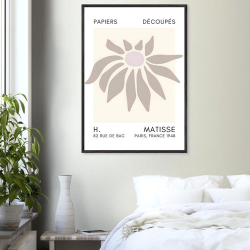 Artfulprints Poster Matisse – Deep sea dance grey   - 30x40 cm - Grijs