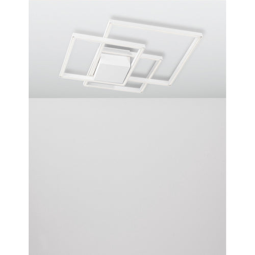Merano Atlanta Geïntegreerde LED Semi Flush Light Wit Aluminium LED 42W 2650Lm 3000K