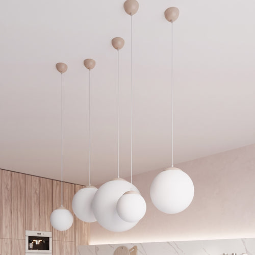 Sollux Lighting Hanglamp UGO 20 taupe - 20x20x110cm