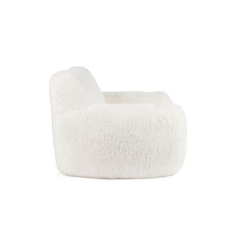 Bold Monkey Cuddle the Yeti Fauteuil/ Loungestoel Pluche Wit - vtwonen shop