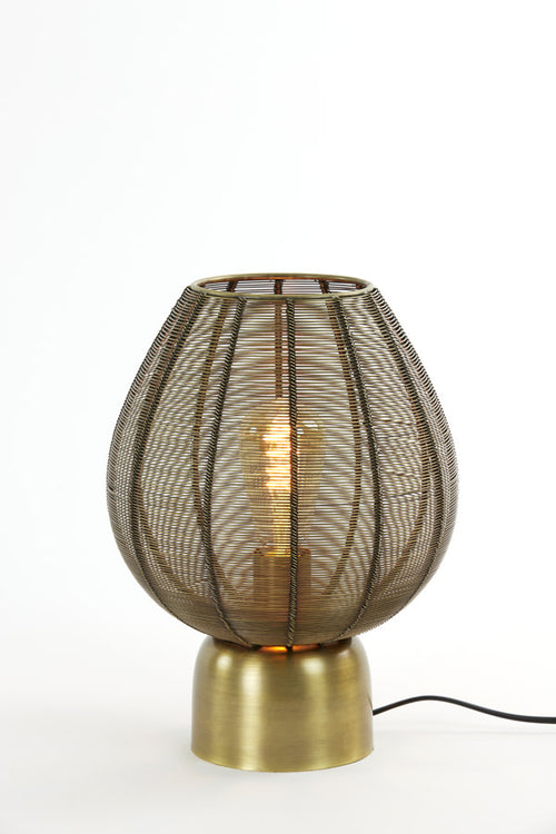 Light & Living tafellamp  - brons - 25x25x34 cm