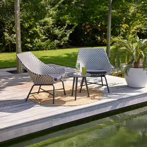 Hartman Bistrotafel Sophie Studio - Zwart Aluminium - Ø45x40cm - vtwonen shop