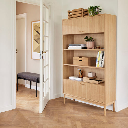 Hübsch bureau-organizer Rail - mdf/eikenfineer/eikenhout - 25x14x4, 25x33xh6cm - vtwonen shop