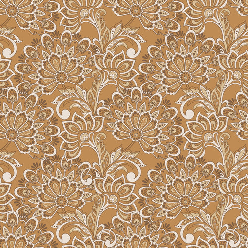 ESTAhome behang vintage bloemen bruin - 50 x 900 cm - 131089 - vtwonen shop