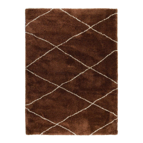 Interieur05 berber vloerkleed hoogpolig roest/cream - scandinavisch - nea - 200 x 290 cm - vtwonen shop