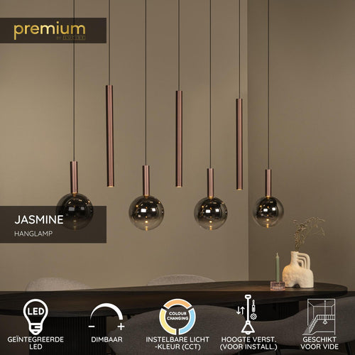 Lucide hanglamp JASMINE - Geïntegreerde LED - Koper